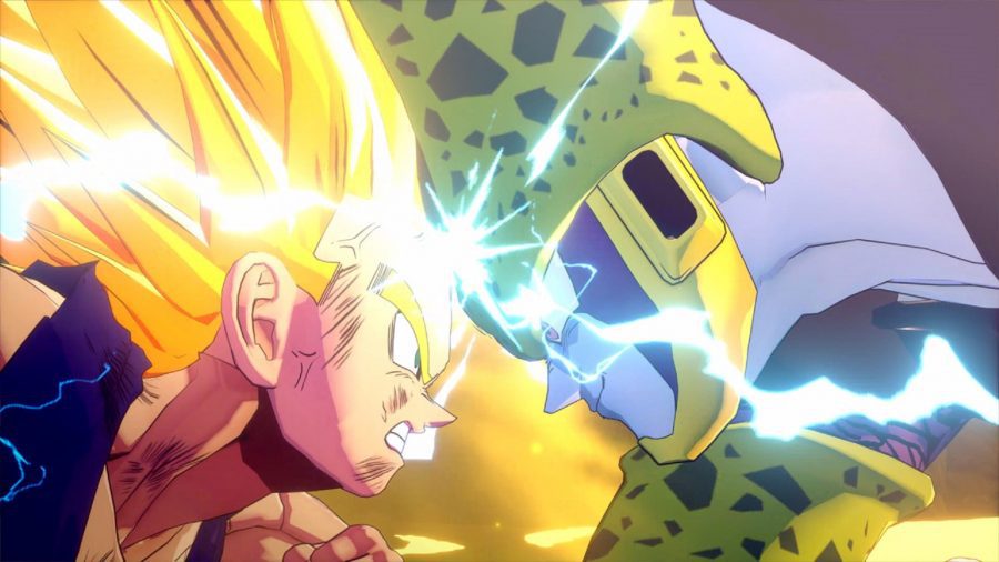 Vegeta lutando contra Cell