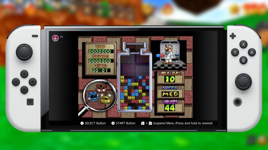 Dr Mario está sendo jogado no Nintendo Switch Online