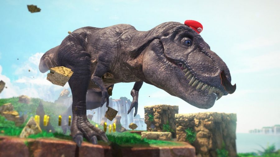 Uma captura de tela de um dos melhores jogos do Mario, Super Mario Odyssey