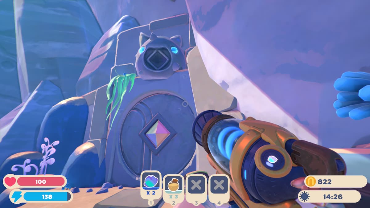 portão de plotagem fechado em slime rancher 2