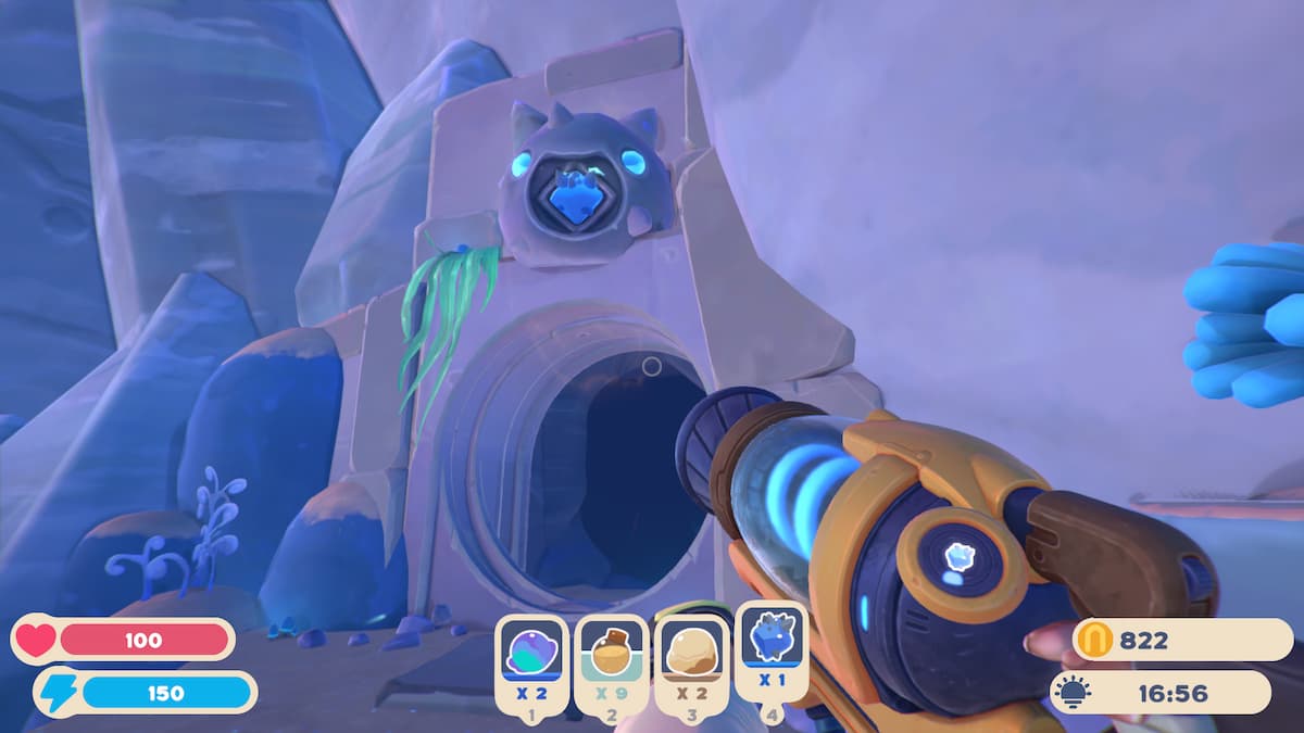 Abra o portão de plotagem em Slime Rancher 2