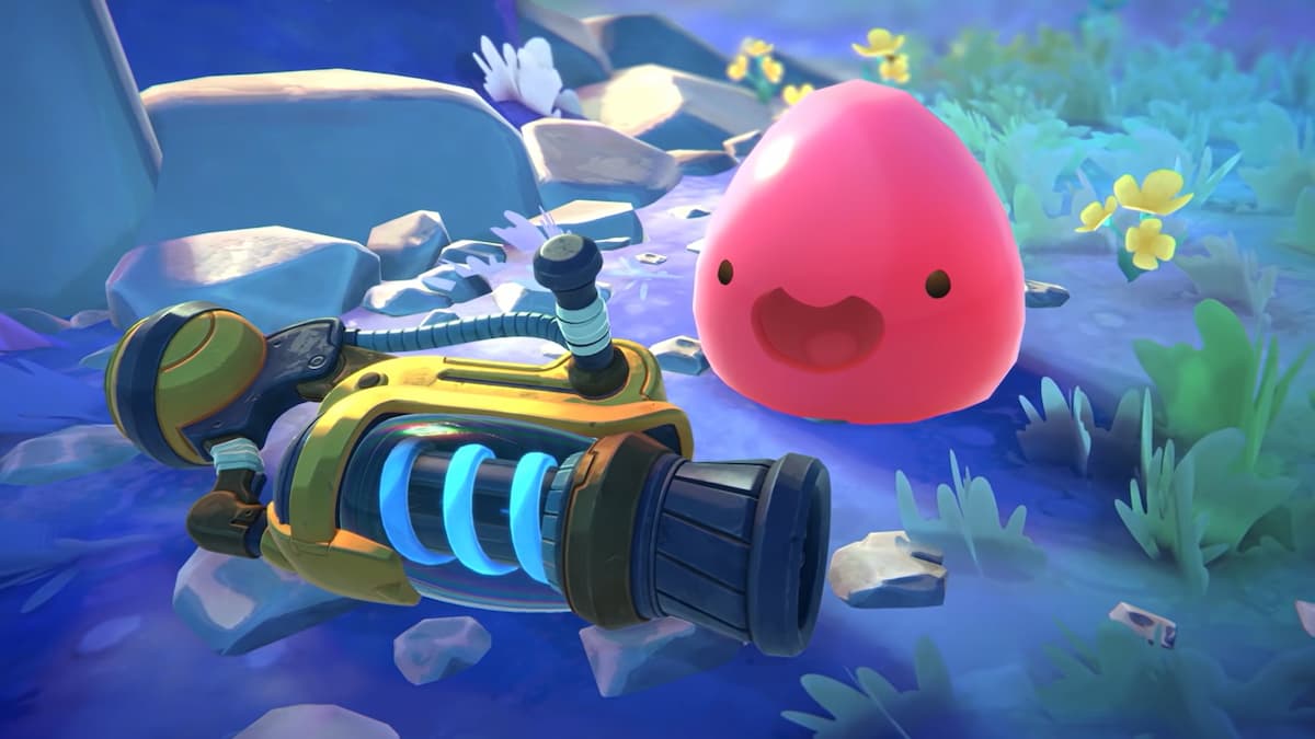 Happy Pink Slime em Slime Rancher 2