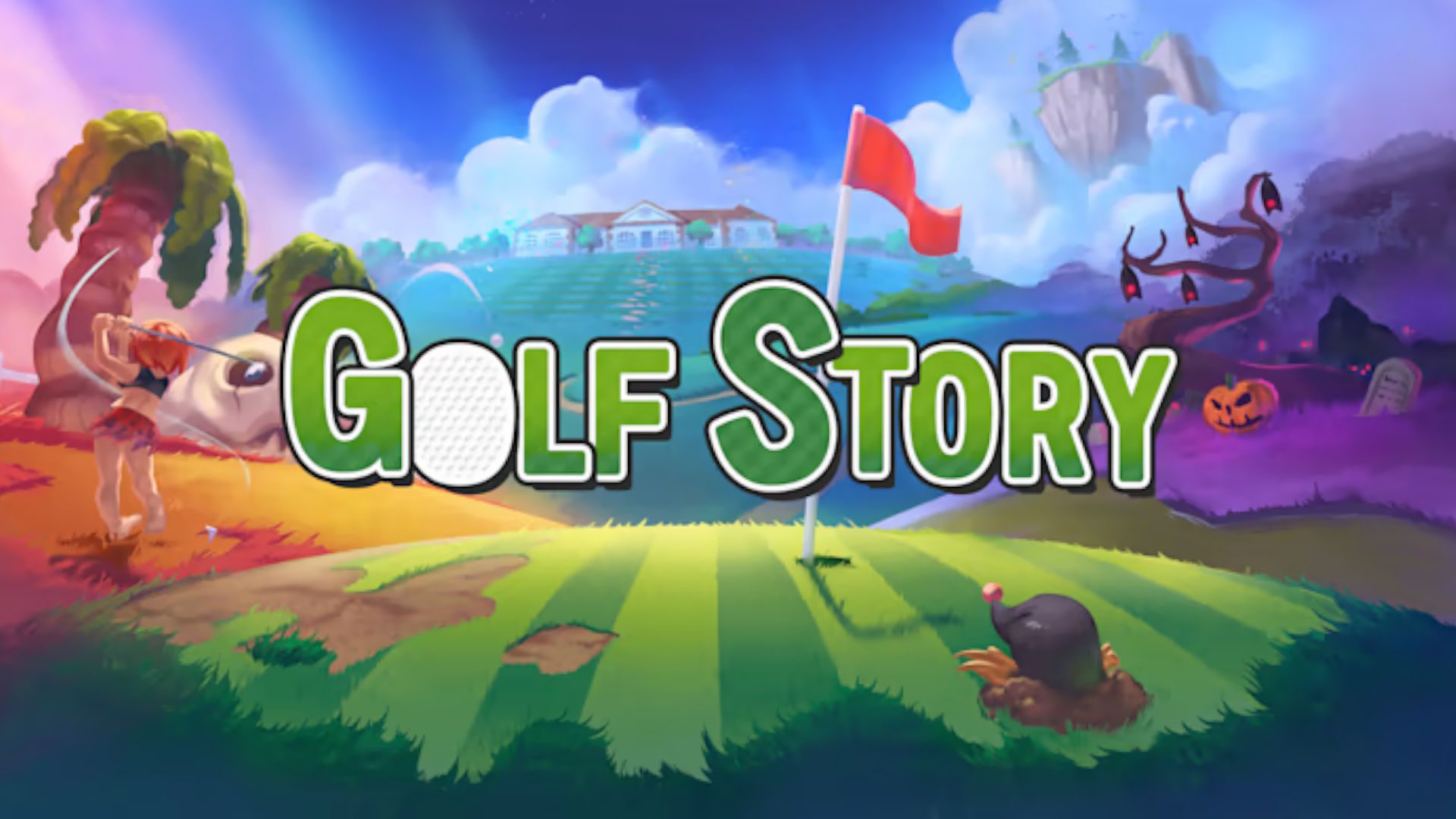 Arte da capa de Golf Story, um dos jogos de golfe de mudança de fuga