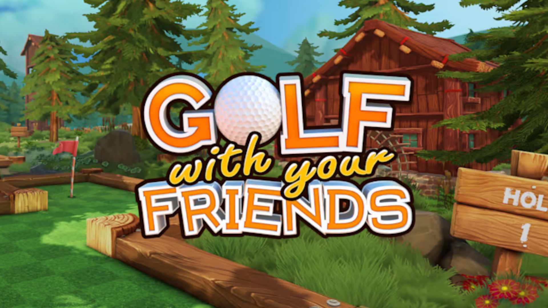 arte da capa de golfe com amigos, um dos jogos de golfe multiplayer