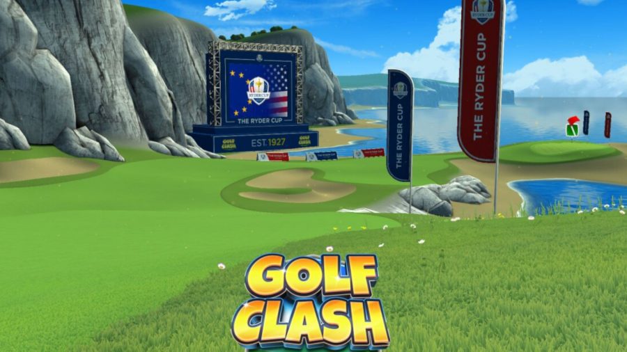 arte promocional para Golf Clash, um dos jogos de golfe gratuitos mais populares