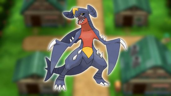 Geração 4 Pokemon: arte chave mostra o Pokémon Garchomp