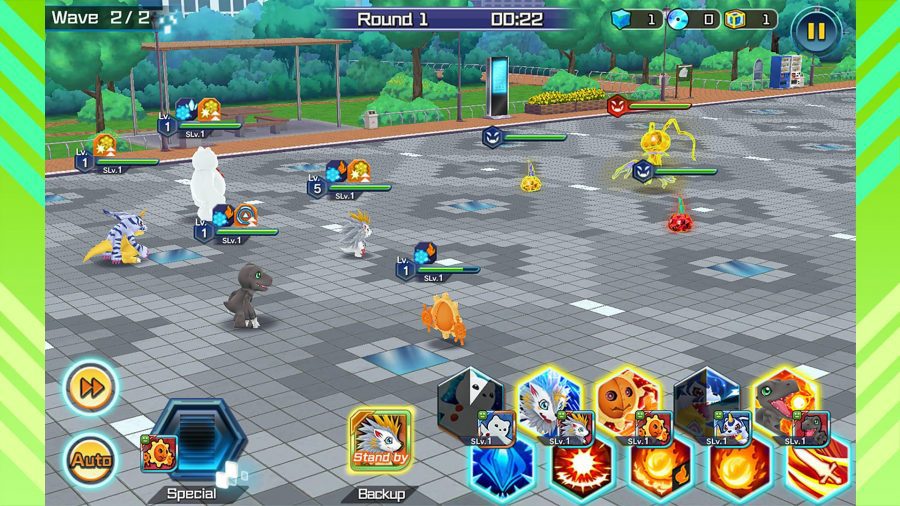 Captura de tela de Digimon ReArise
