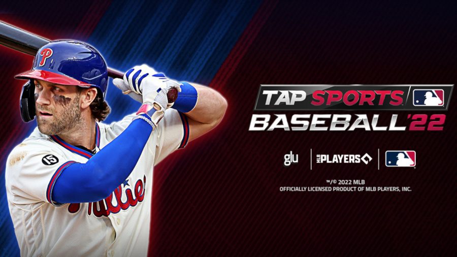 Arte chave para MLB Tap Sport 22s, um dos jogos de beisebol para celular