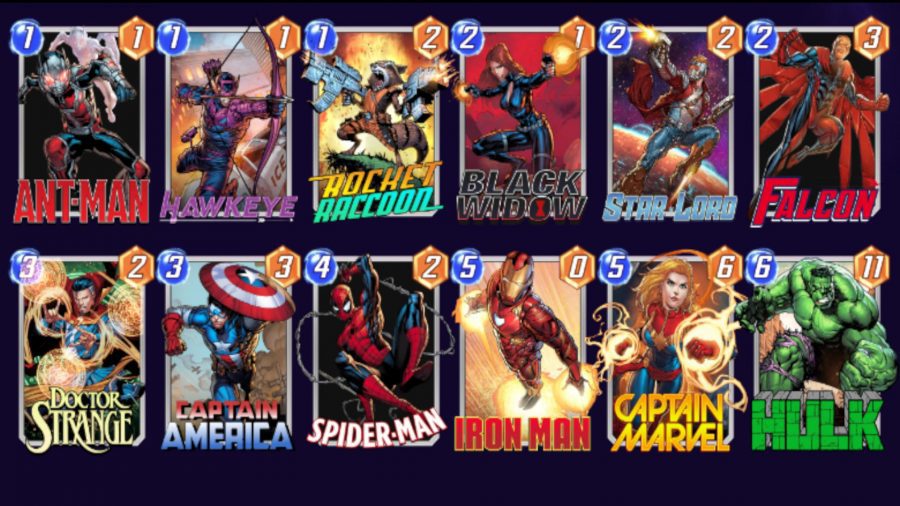 Construção do deck Marvel Snap Avengers