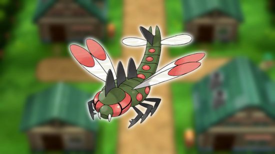 Geração 4 Pokémon: arte chave mostra o Pokémon Yanmega 