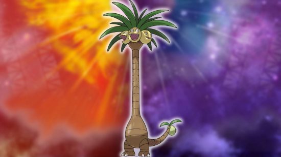 Gen 7 Pokemon: ket art mostra o Pokemon Alolan Exeggutor