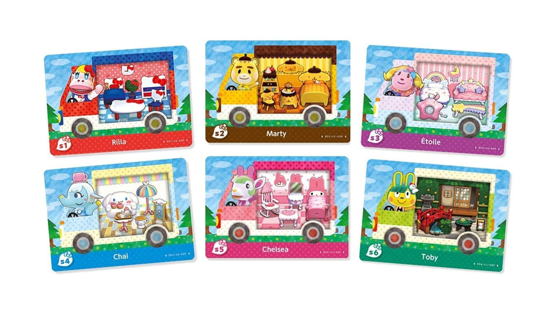 Animal Crossing amiibo Sanrio card collection.