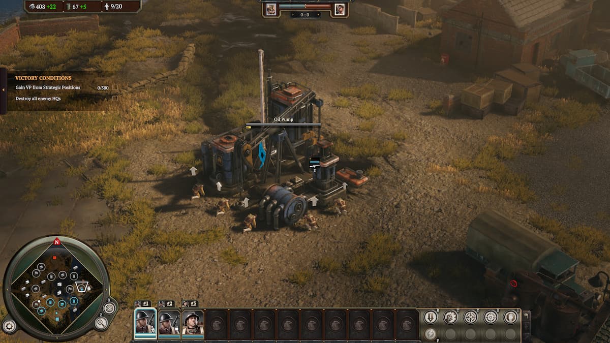 garantindo mina de ferro em Iron Harvest