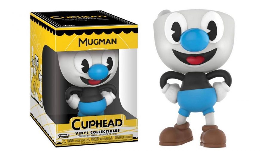 Cuphead Funko Pop: uma imagem do produto mostra uma figura Funko Pop de Mugman