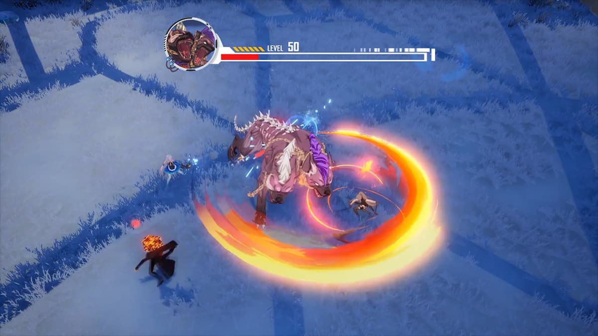 Captura de tela de combate em Tower of Fantasy