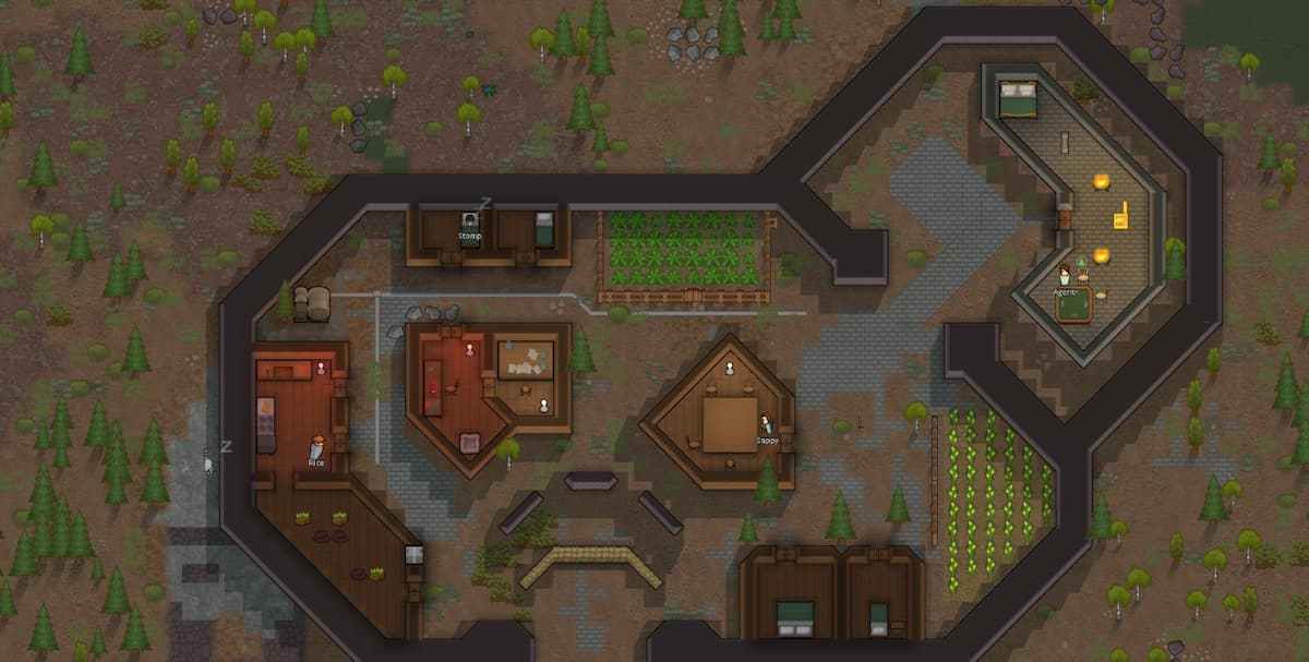 mod de paredes diagonais no rimworld