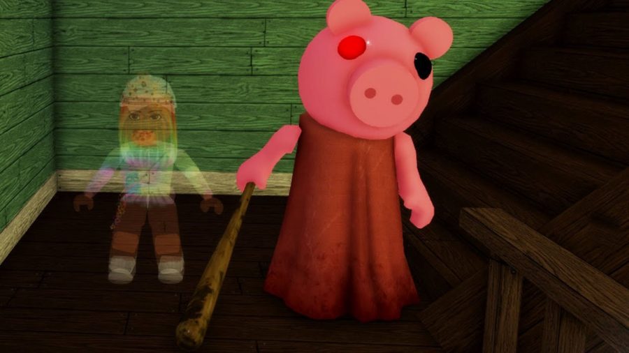 Captura de tela assustadora de Piggy, um dos jogos da página Roblox Discover