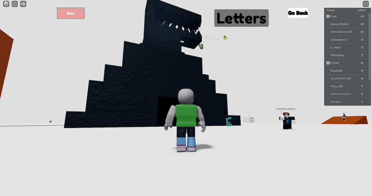 Find The Alphabet Lore Characters (50) - Roblox