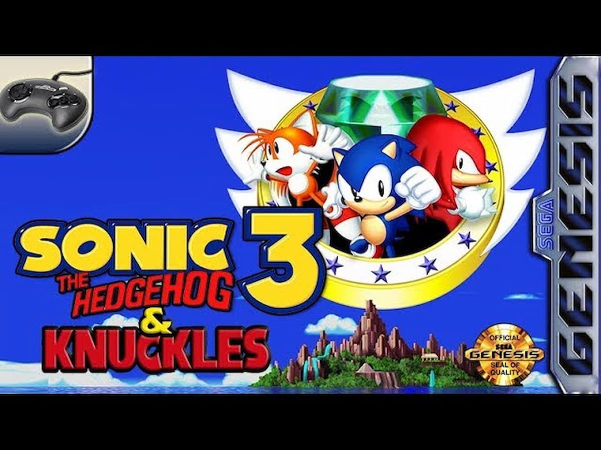 Capa de Sonic 3 e Knuckles genisis