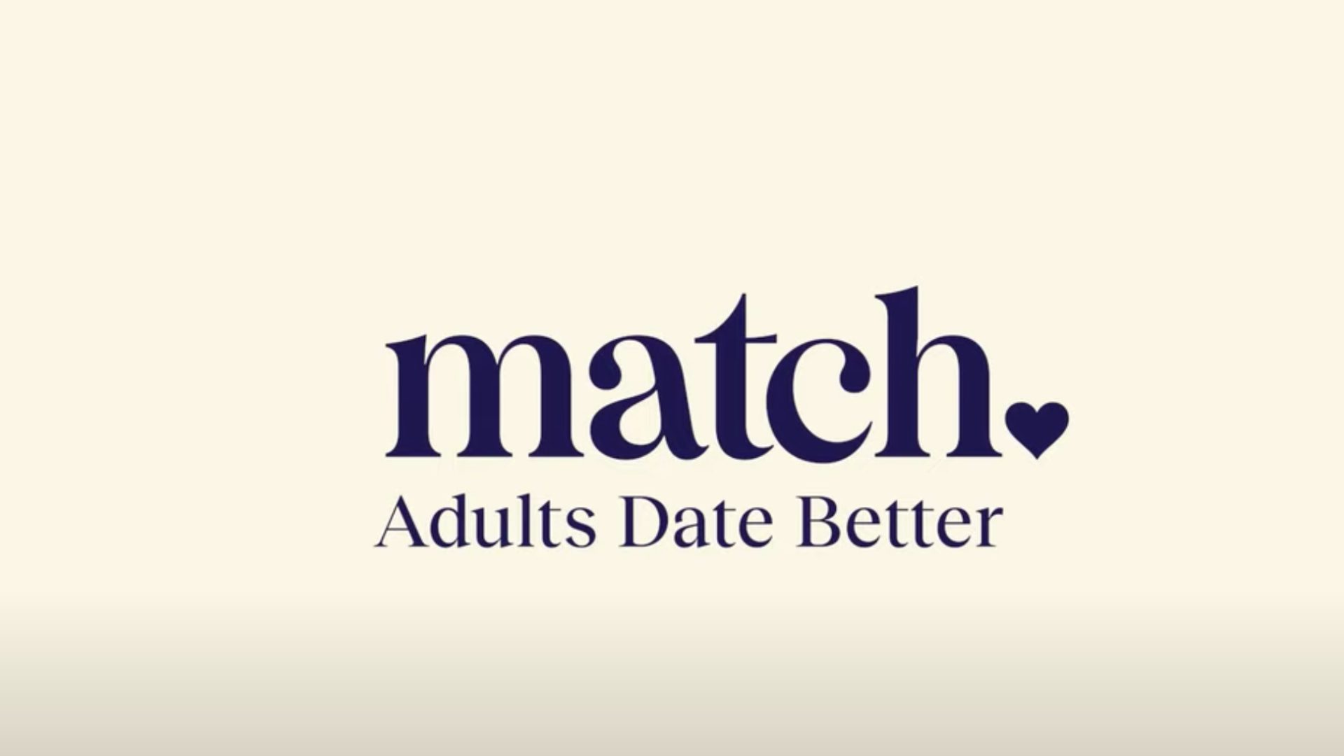 Os melhores aplicativos de namoro - o logotipo do Match em um fundo creme