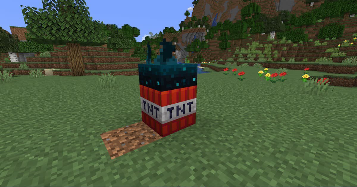 mina terrestre no minecraft