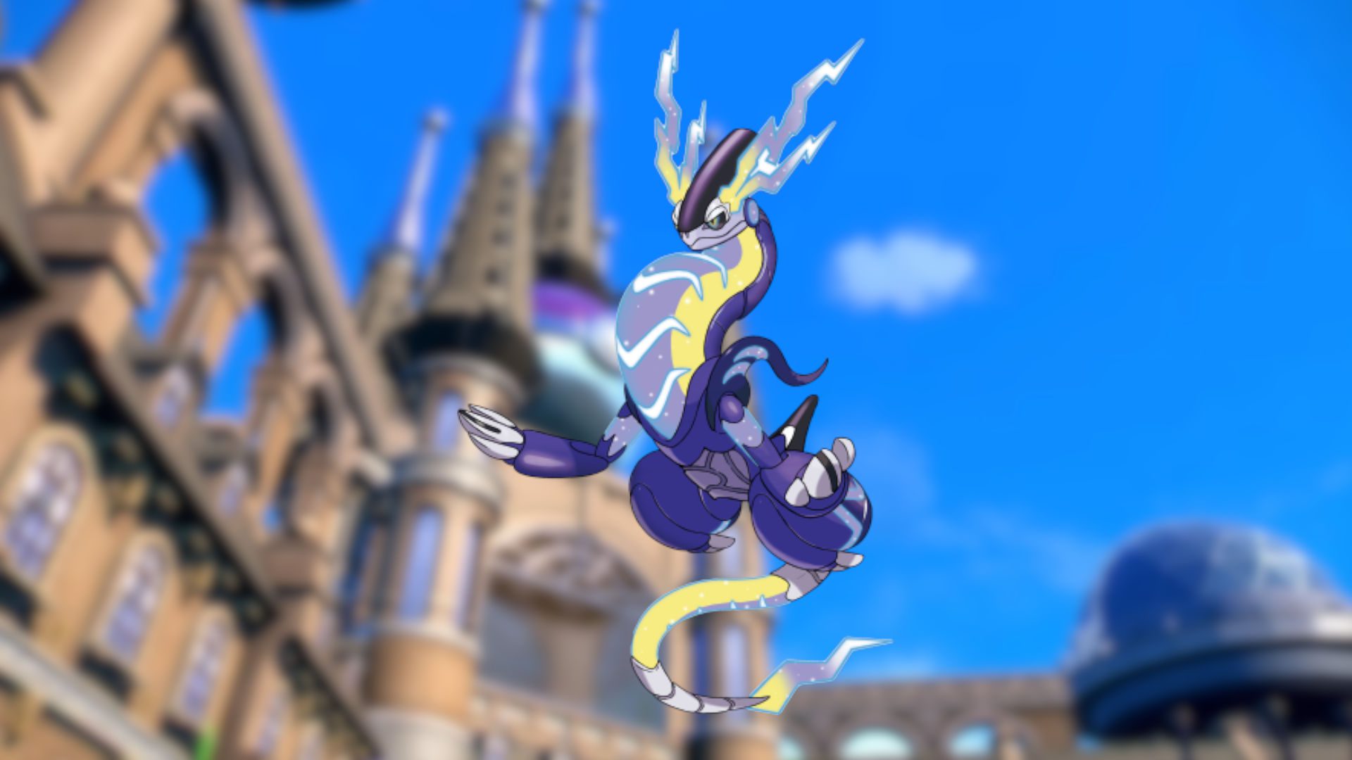 Imagem personalizada do lendário Pokémon Violet Miradon