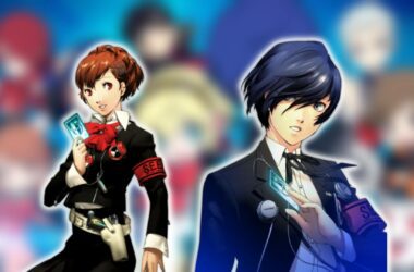 Persona 3 characters: the male and female protagonists from Persona 3 Portable are visible