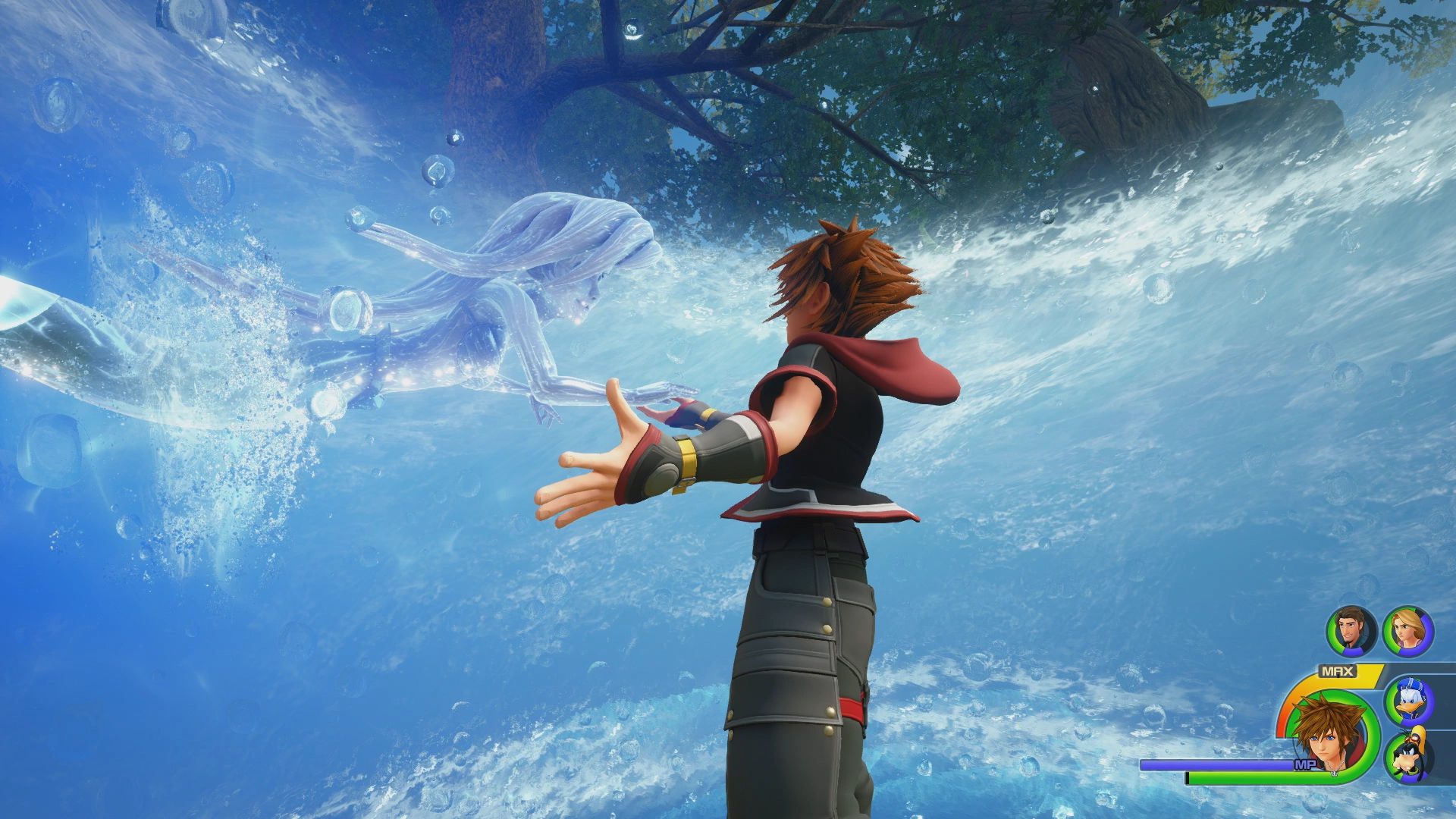 Sora summoning Ariel