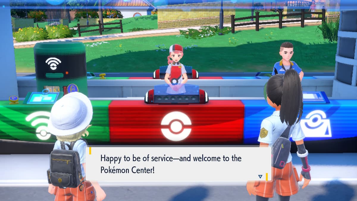 Centro Pokémon em Pokémon Scarlet e Violet