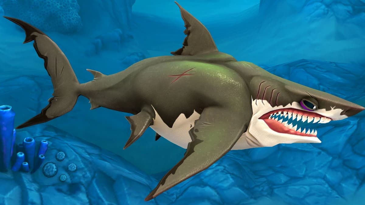 megalodon do mundo do tubarão faminto