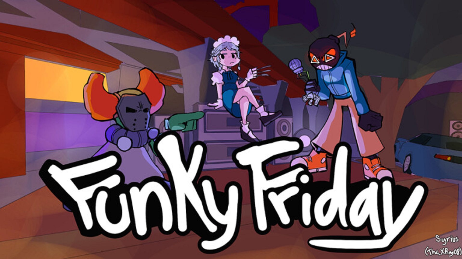 Captura de tela da arte do jogo Funky Friday para o guia de códigos Funky Friday