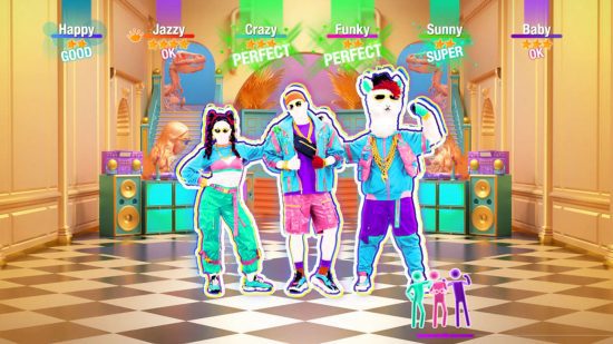 Lista de músicas do Just Dance - um grupo de personagens dançando no Just Dance 2022