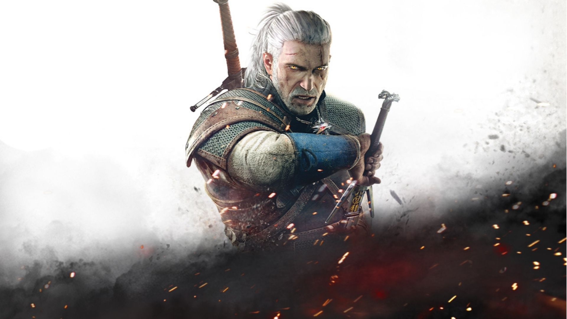 Geralt desembainhando sua espada