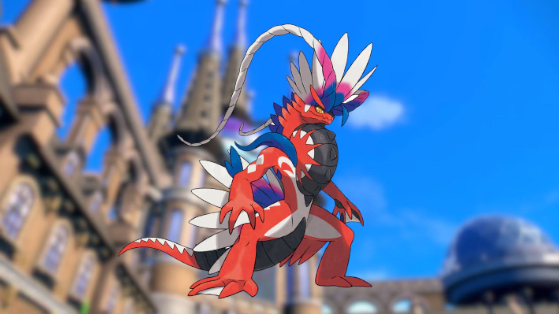 Imagem personalizada do lendário Pokémon Scarlet Koraidon