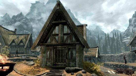 Casas Skyrim - o exterior da Breezehome 