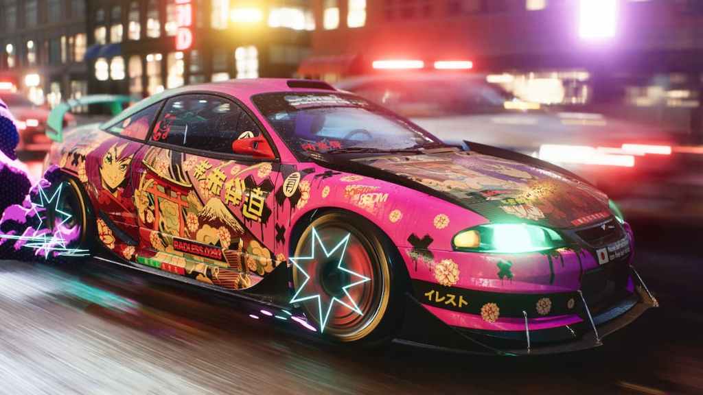 Carro Rosa em Need for Speed ​​Unbound