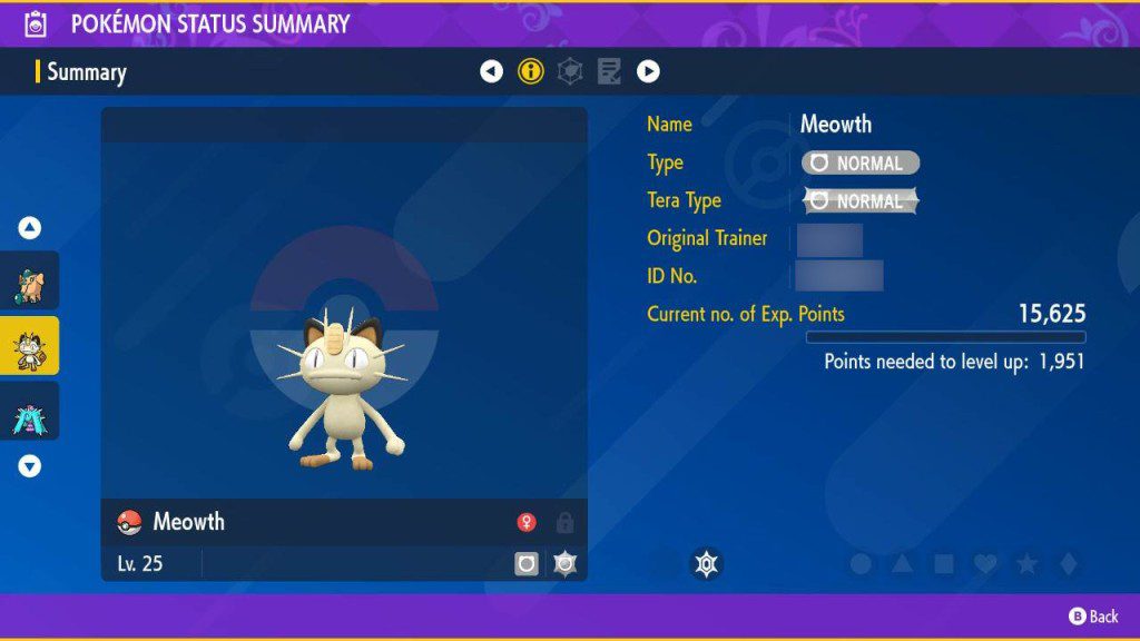 Pokémon Violet Meowth